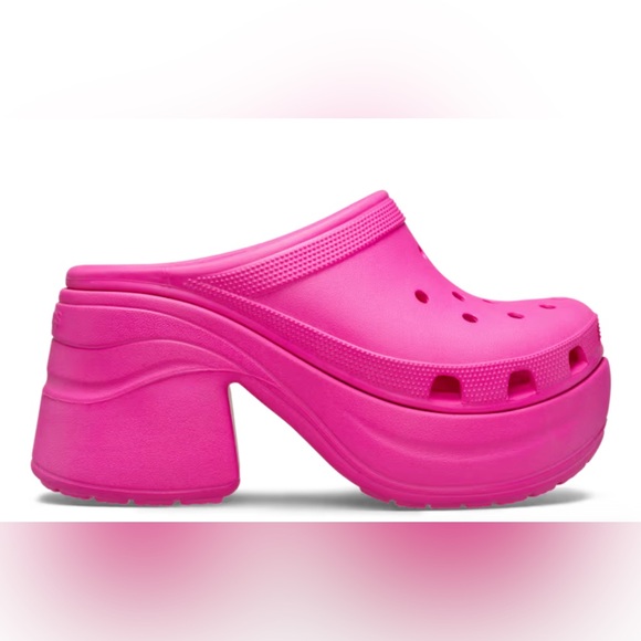 🌸NEW SIREN CLOG CROCS Barbie Pink Color Women’s Sz 8 With Tags. - Picture 2 of 7